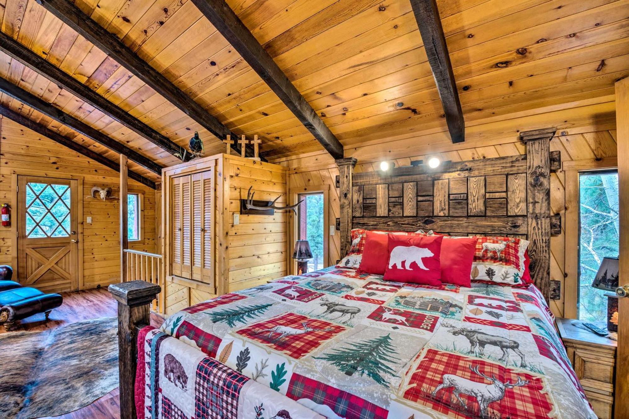 Unique Bear Country Cabin In Ruidoso With Hot Tub! Extérieur photo