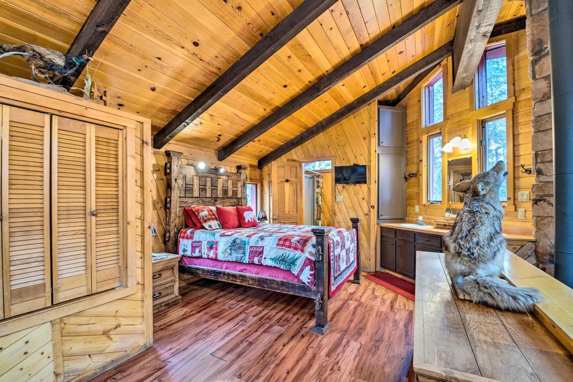 Unique Bear Country Cabin In Ruidoso With Hot Tub! Extérieur photo
