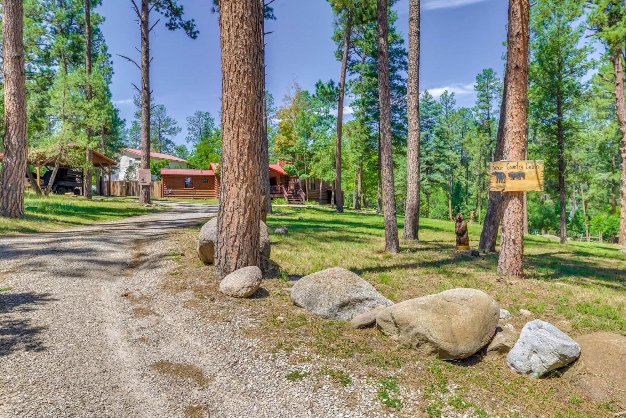 Unique Bear Country Cabin In Ruidoso With Hot Tub! Extérieur photo