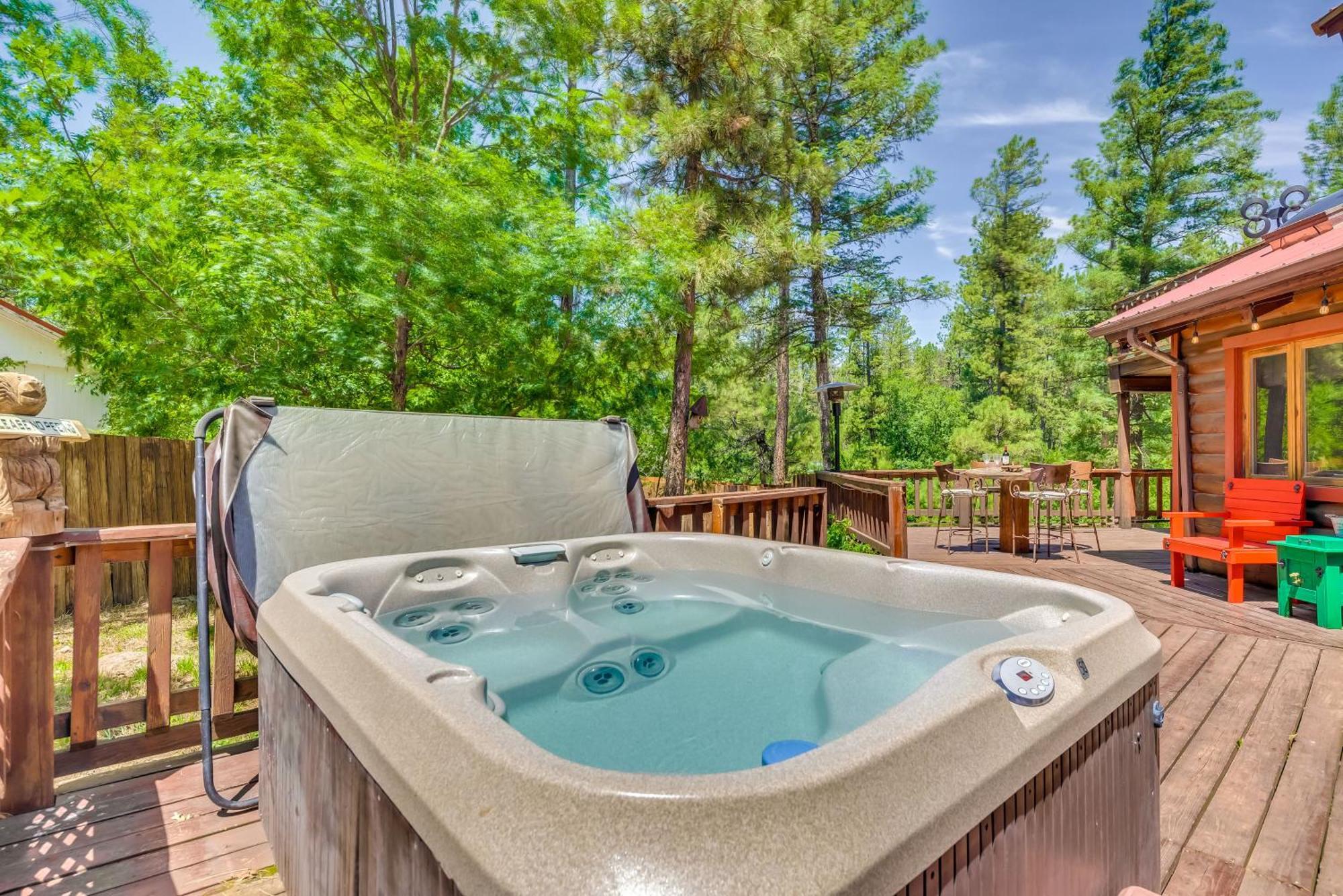 Unique Bear Country Cabin In Ruidoso With Hot Tub! Extérieur photo